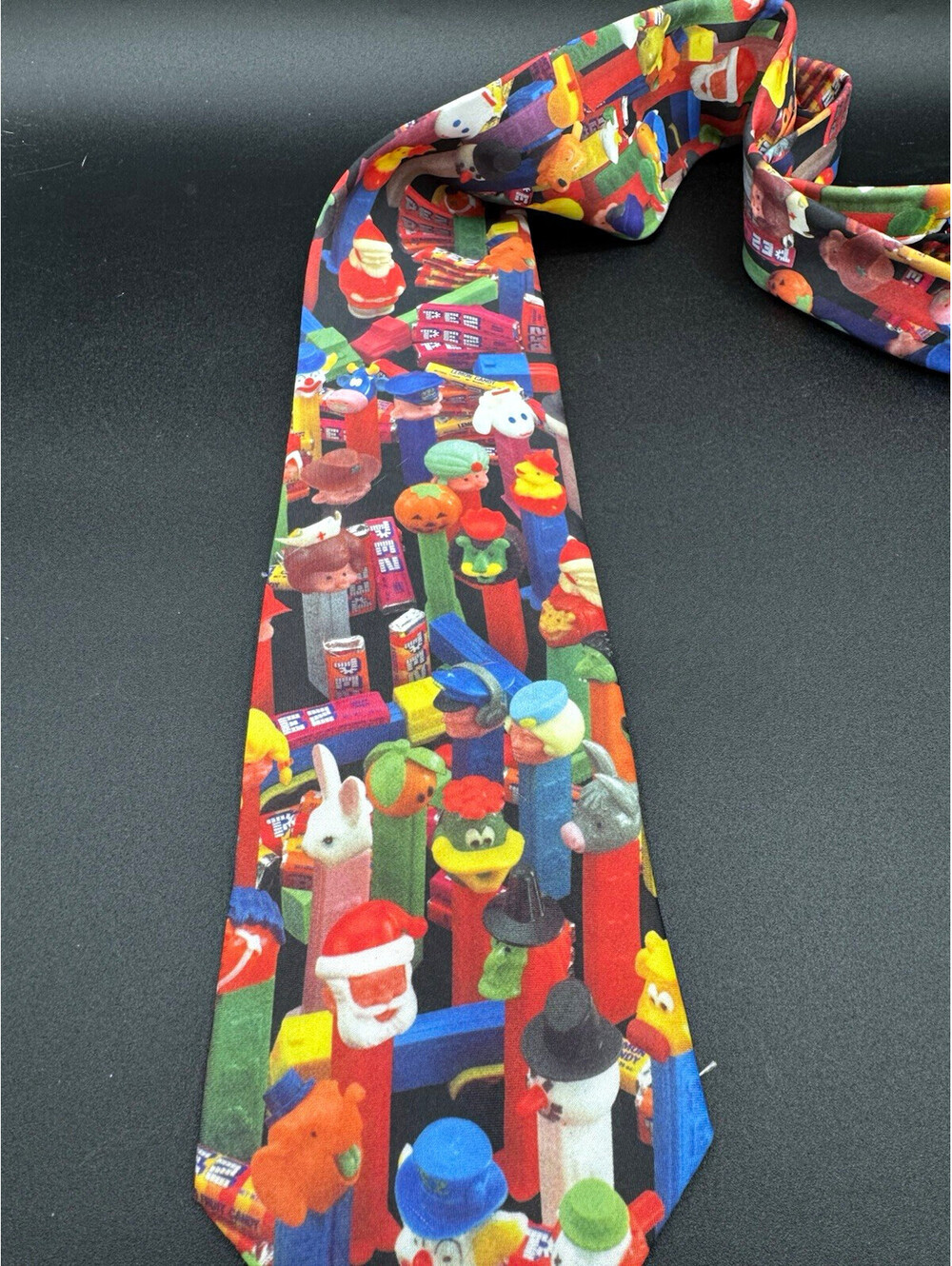 Vintage 1997 Ralph Marlin PEZ Candy Dispensers Holiday Tie USA 57.5” x 3.75”
